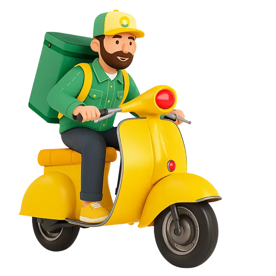 Заказ готов — курьер на старте.